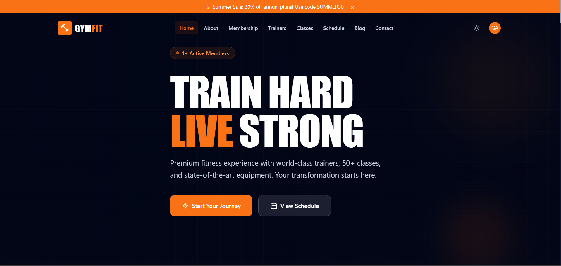 GymFit Pro – Premium Gym & Fitness Management Platform